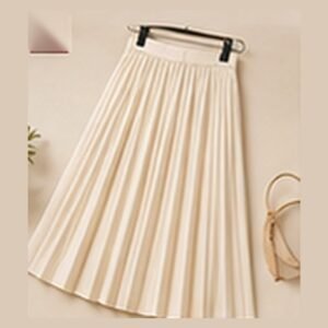 Pleated Midi Skirt